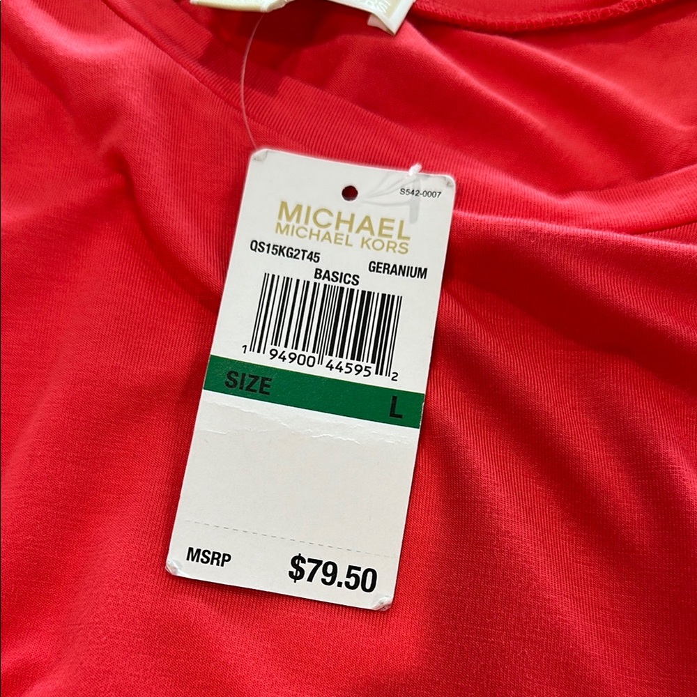 Michael Kors coral colored top - NWT - Picture 6 of 7